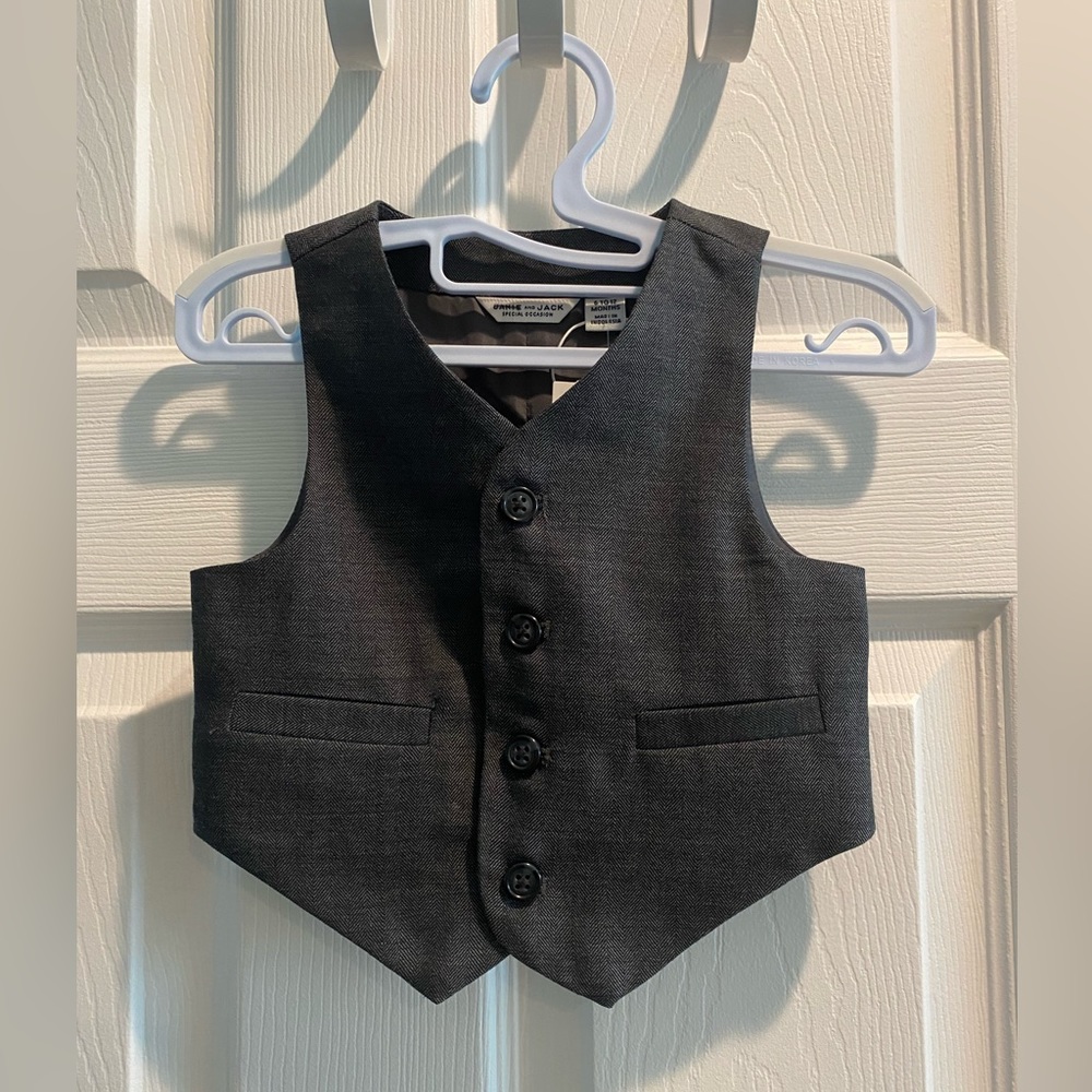 Janie and Jack gray vest - NWT